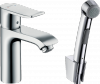 31285000 Hansgrohe Metris Jednouchwytowa bateria umywalkowa 110 z główką Bidette i wężem 160 cm, komplet odpływowy Push-Open